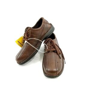 DUCK HEAD Mens Dark Brown Leather Casual Oxfords Loafers Size 8M